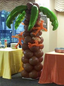 Jungle Themed Balloon Column