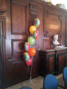 Simple 80th Birthday Balloon Floor Bouquet