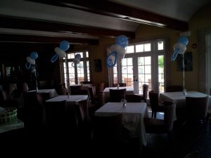 Simple balloon baby pacifier Centerpieces