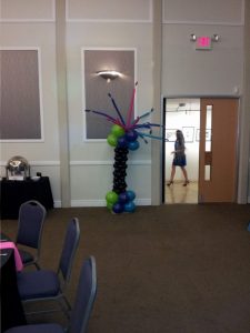 Batmitzvah Balloon Columns