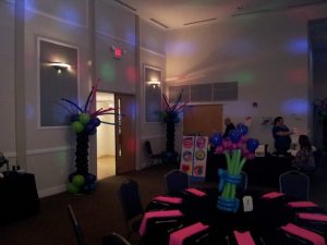 Bat Mitzva Decor with Delicious Balloon Columns