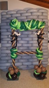 Monkey Themed balloon photo frame