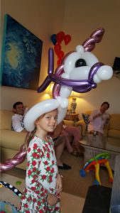 Chrome Unicorn Balloon Hat