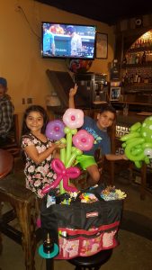 Kids at Chevy's Miami enjoying their balloons