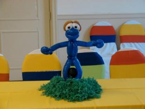 Cookie Monster Sesame Street Balloon Centerpiece