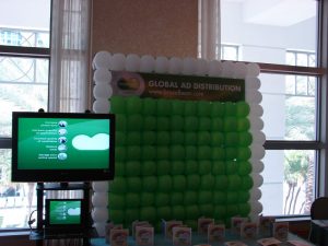 Trade Show Booth Balloon Backdrop