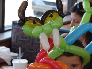Dragon Balloon Hat Closeup