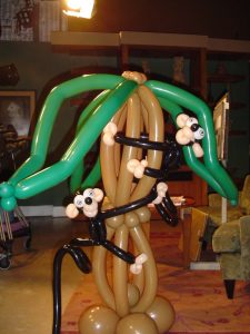 Twisted balloon Tree and Monkey Column