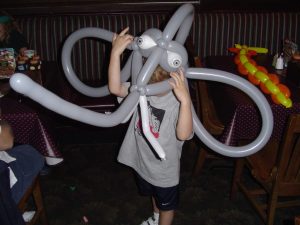 Balloon elephant mask