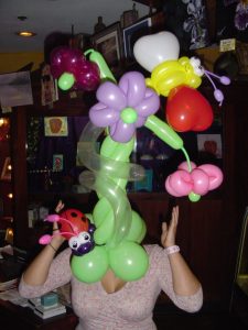 Balloon flower hat