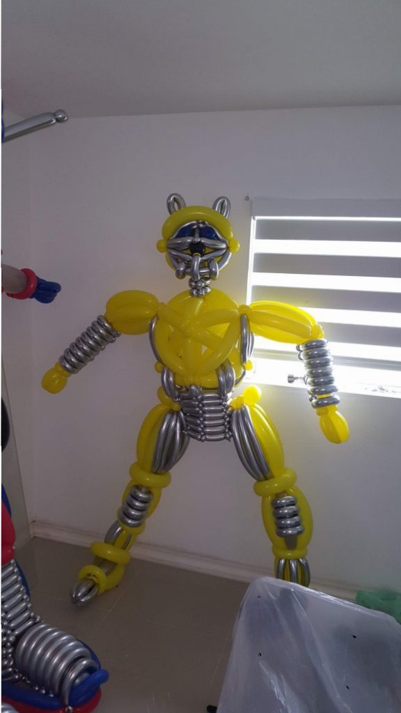 Bumblebee Transformers balloon parody stand-up