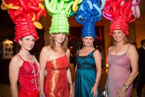 Chihuly balloon parody hats