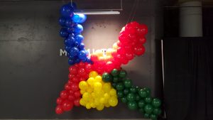 City National Bank Logo made with organic balloons