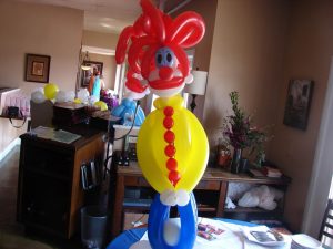 Clown balloon centerpiece four