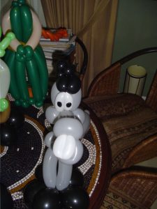 Donkey balloon parody centerpiece