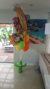 Happy Birthday Fiesta Cactus balloon delivery