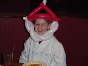 Happy Santa balloon hat