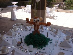 Monley balloon centerpiece