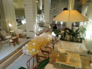 New Years Balloon drop construction at the W hotel part five