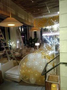 New Years Balloon drop construction at the W hotel part four