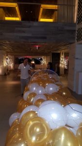 New Years Balloon drop construction at the W hotel part nine