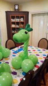 Plants vs Zombies Peashooter balloon parody