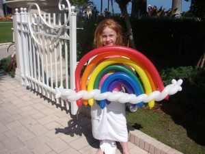 Rainbow balloon