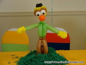 Sesame Street Bert balloon parody centerpiece