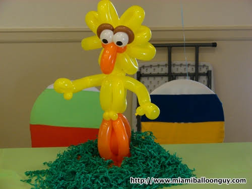 Sesame Street bug bird balloon parody centerpiece