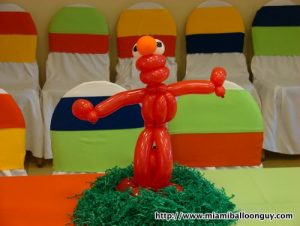 Sesame street Elmo balloon parody centerpiece