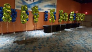Simply Mobile balloon bouquets for conference.