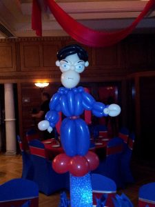Superman balloon parody centerpiece