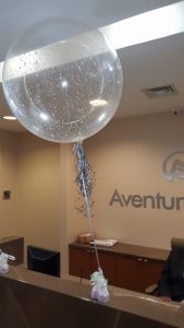 Three foot balloon with confetti