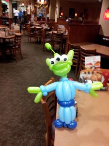 Toy Story vending machine alien balloon parody