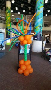 Tropical Funky balloon column