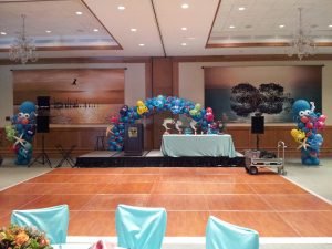 Under the Sea with Octopuses balloon decor for Westchester Hospital's Fishing Derby Event