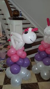 Unicorn balloon Columns
