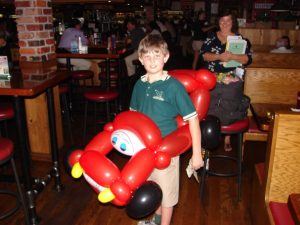 Wearable Lightning McQueen balloon Parody