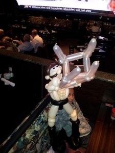 Wrestler with a steel chair Balloon